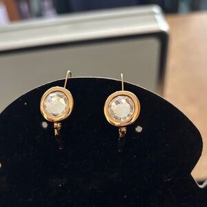 Swarovski Gold-Tone Crystal Earrings
